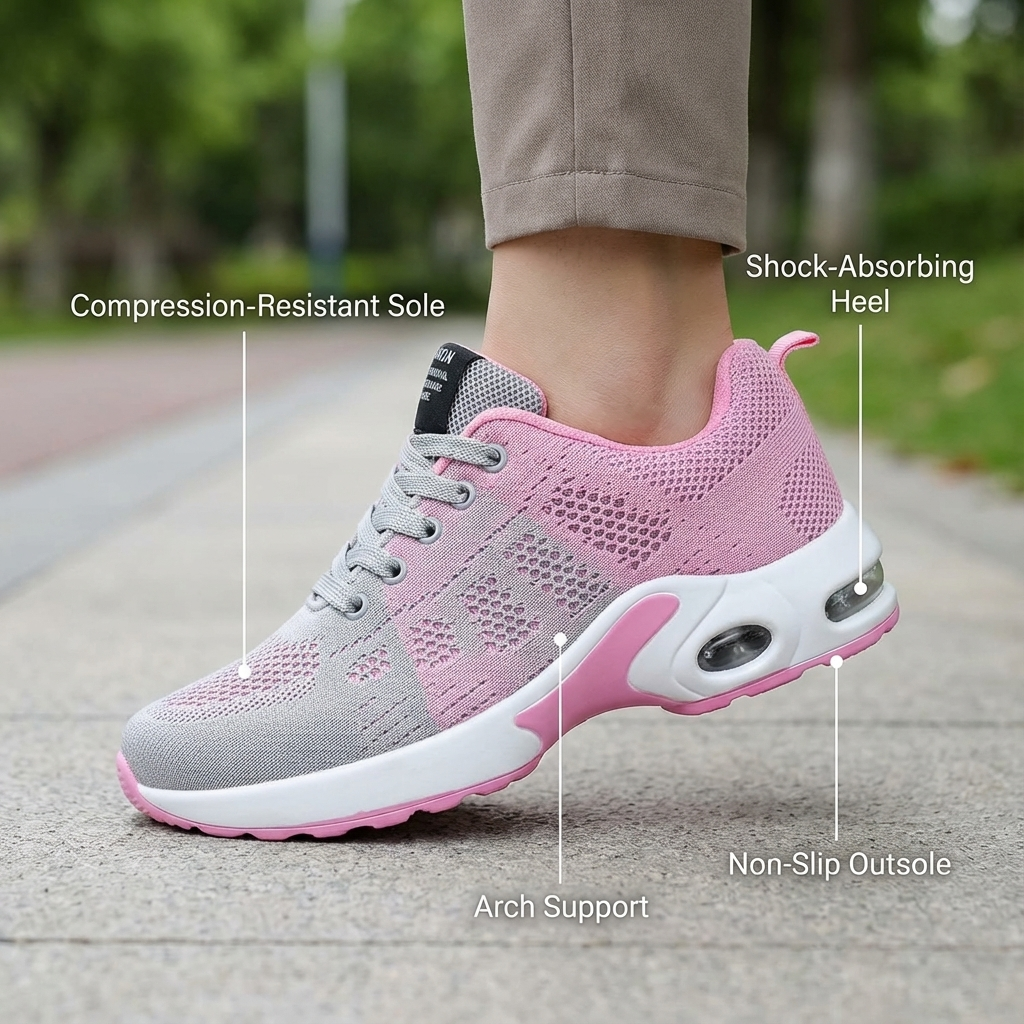 Orthora Pro – 12-Stunden-Schuh für Linderung von Fersen- und Plantarfasziitis (Unisex)