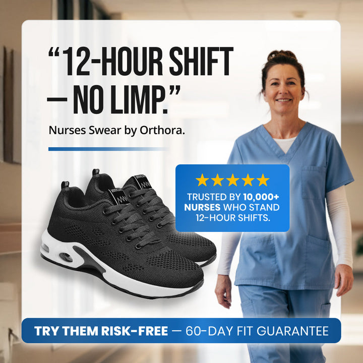 Orthora Pro – 12-Stunden-Schuh für Linderung von Fersen- und Plantarfasziitis (Unisex)
