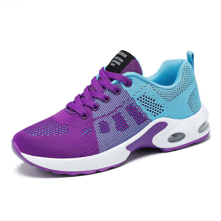 Leichte Damen Sneaker aus Mesh in Weiss