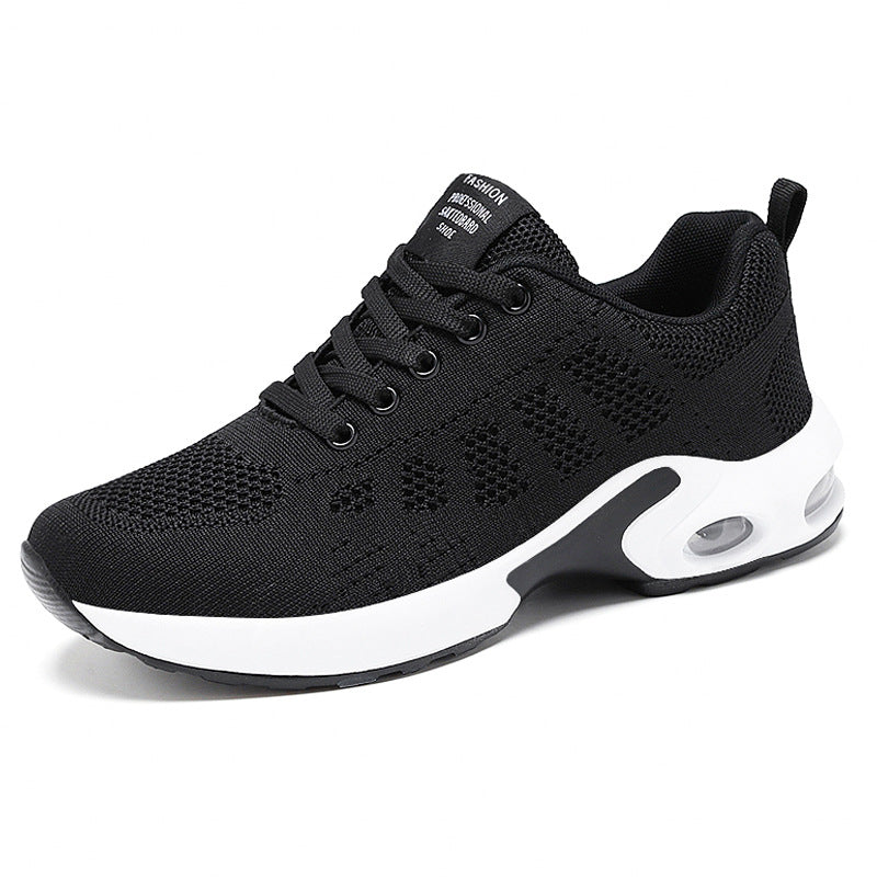 Leichte Damen Sneaker aus Mesh in Weiss