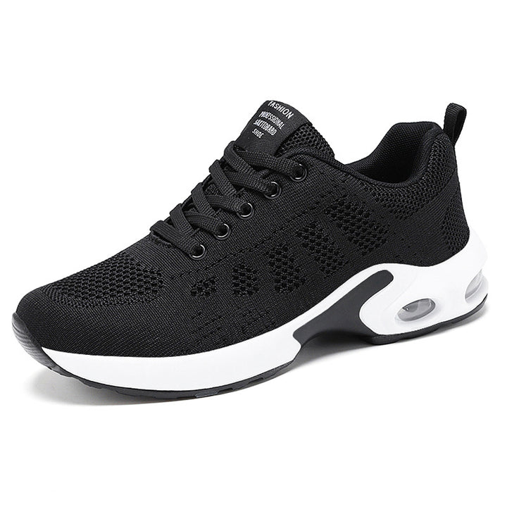Leichte Damen Sneaker aus Mesh in Weiss