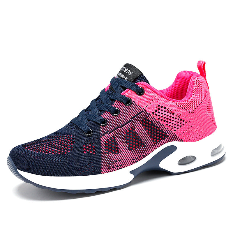 Leichte Damen Sneaker aus Mesh in Weiss