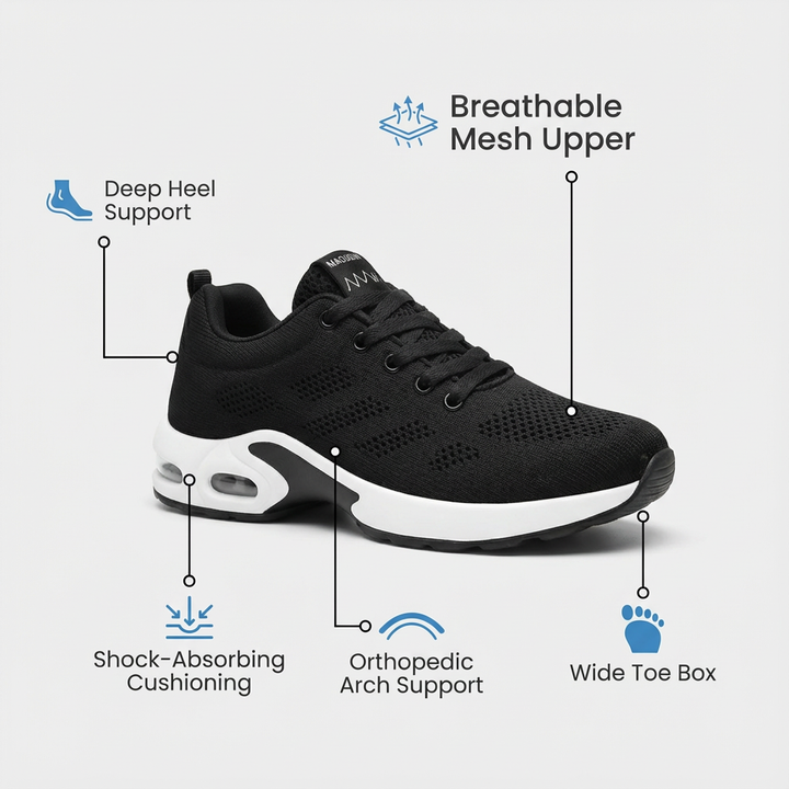 Orthora Pro – 12-Stunden-Schichtschuhe zur Linderung von Fersen- und Plantarfasziitis (Unisex)