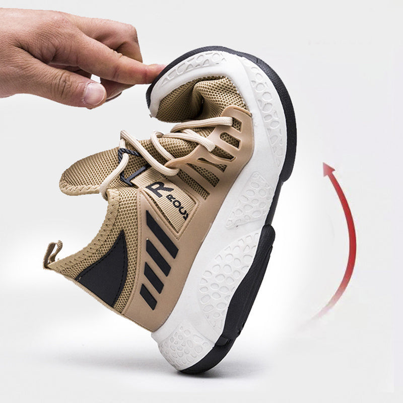 Herren Mesh-Sneaker mit dicker weisser Sohle