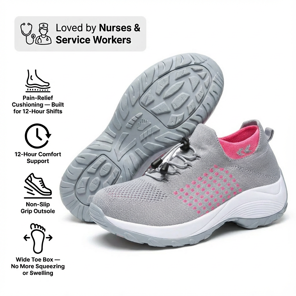 ShiftPro – 12-Stunden-Komfortschuhe zur Linderung von Fersen- und Plantarfasziitis