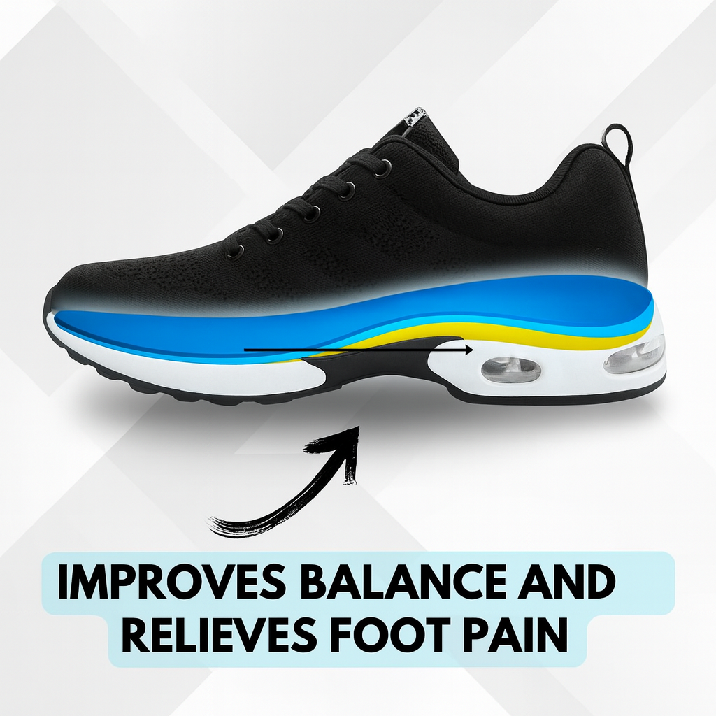 Orthora Pro – 12-Stunden-Schuh für ganztägige Fuß-, Knie- und Rückenschmerzlinderung