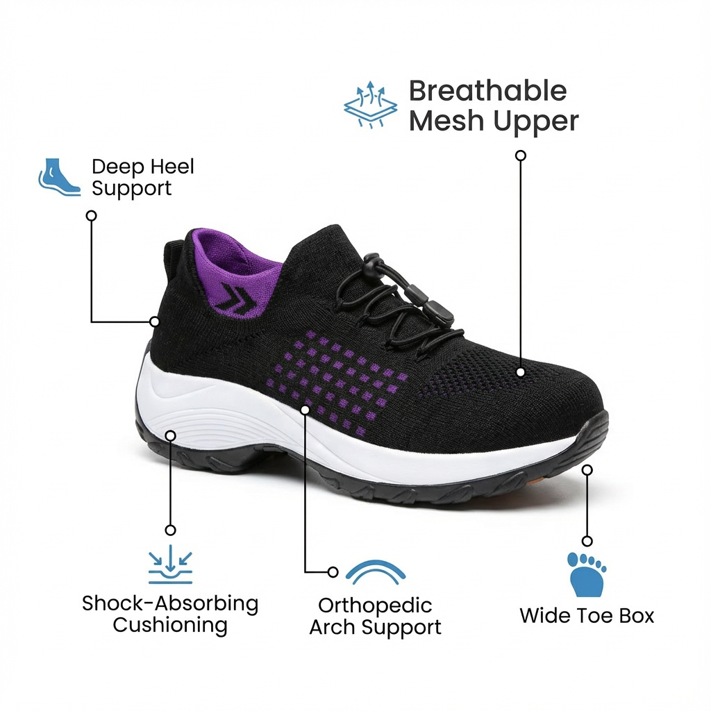 ShiftPro – 12-Stunden Komfortschuhe zur Linderung von Fersen- und Plantarfasziitis