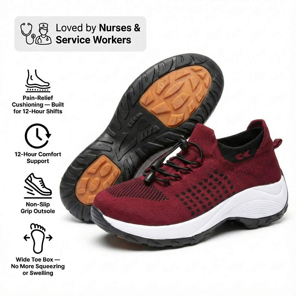 ShiftPro – 12-Stunden-Komfortschuhe zur Linderung von Fersen- und Plantarfasziitis