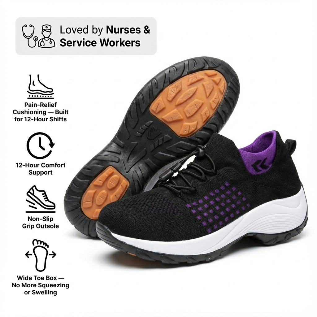 ShiftPro – 12-Stunden-Komfortschuhe zur Linderung von Fersen- und Plantarfasziitis