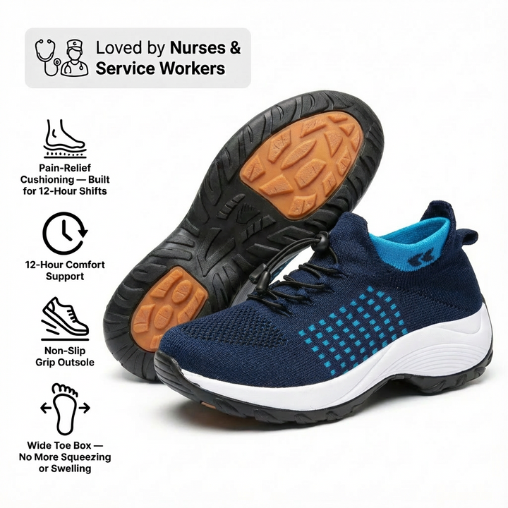 ShiftPro – 12-Stunden-Komfortschuhe zur Linderung von Fersen- und Plantarfasziitis