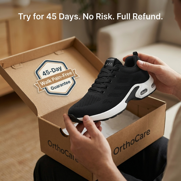 Orthora Pro – 12-Stunden-Schuh für ganztägige Fuß-, Knie- und Rückenschmerzlinderung